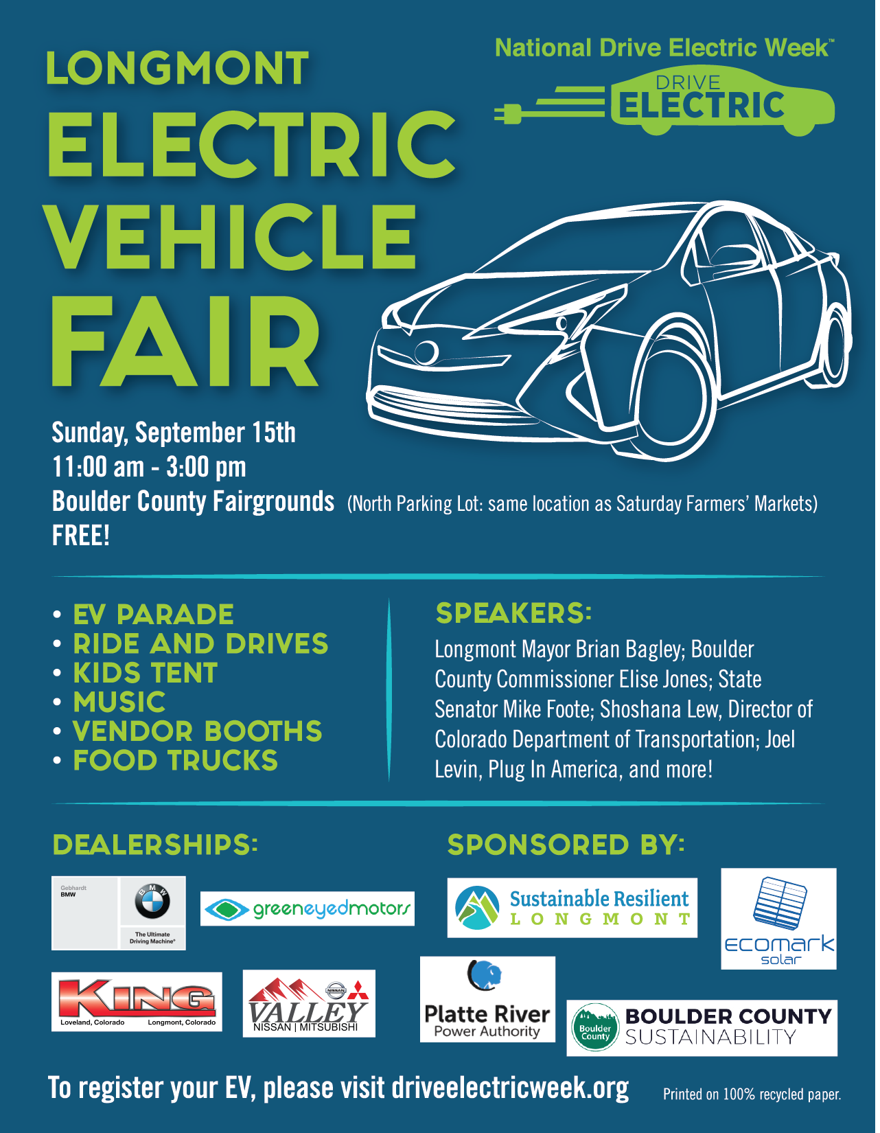 September 2019 Events Drive Electric Week Denver Electric Vehicle